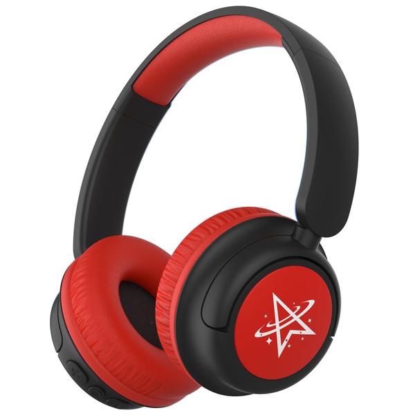 Imagem de Fones de ouvido Bluetooth iClever BTH22 Kids 60H Play Time preto/vermelho