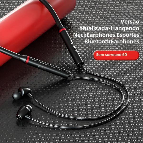 Imagem de Fones de Ouvido Bluetooth Lenovo HE05X - À Prova D'Água, HiFi Sound, Magnético e Esportivo