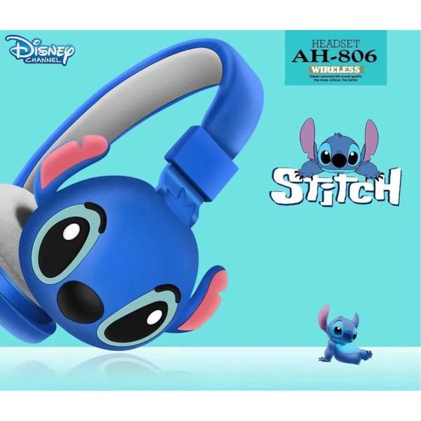 Imagem de Fones de Ouvido Bluetooth Sem Fio Disney Stitch para Crianças - Dobráveis com Som Hi-Fi