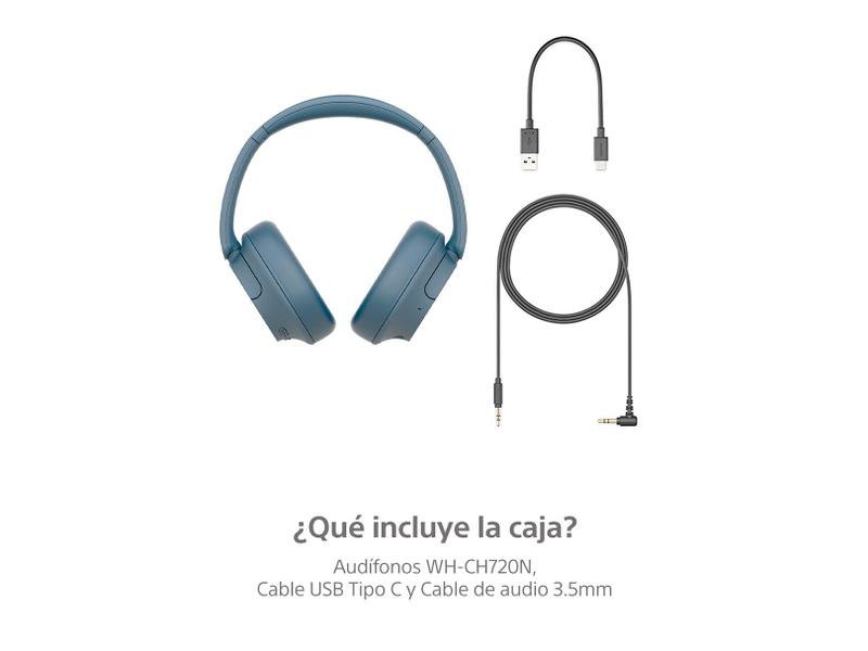 Imagem de Fones de ouvido Bluetooth sem fio Sony WH-CH720N Azul