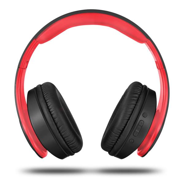 Imagem de Fones de ouvido Bluetooth TUINYO TP19 Over Ear 40H Playtime preto/vermelho