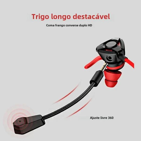 Imagem de Fones de Ouvido com Fio e Microfone para Jogos - Compatíveis com PS4, PUBG, CSGO, Celulares, Tablets e Laptops