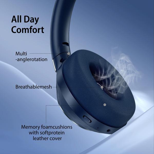 Imagem de Fones de ouvido EAORUL Active Noise Cancelling Bluetooth 5.3