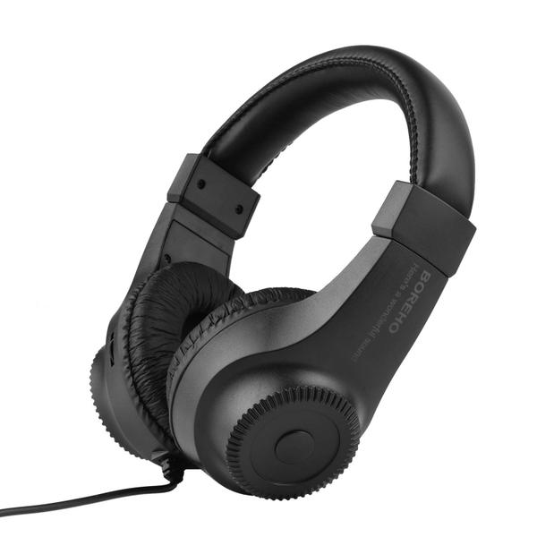 Imagem de Fones de ouvido estéreo com fio LINXING Over-Ear Headset Black