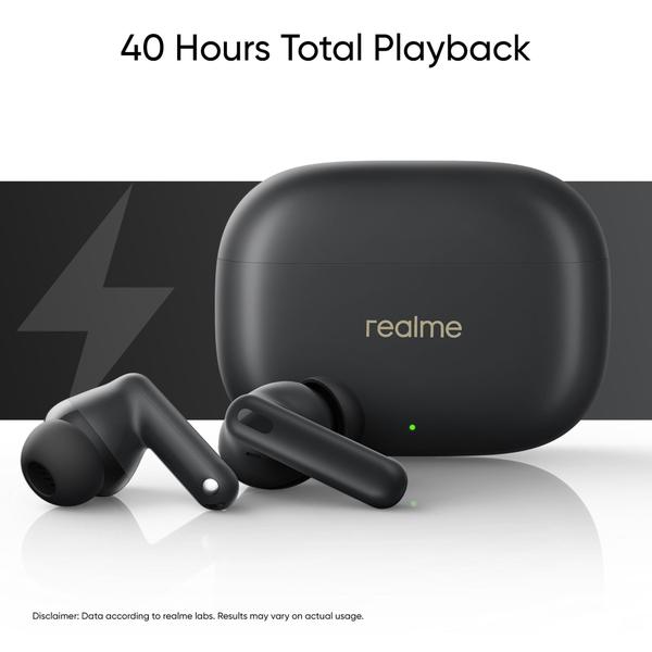 Imagem de Fones de ouvido realme Buds T300 verdadeiramente sem fio com ANC 30dB preto