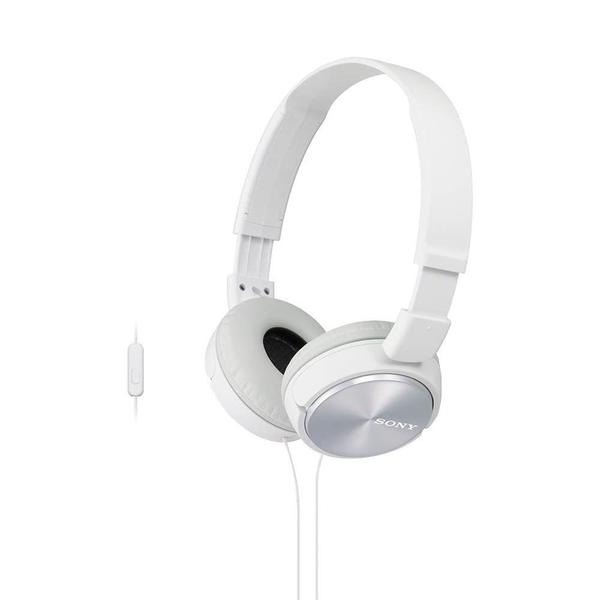 Imagem de Fones de ouvido Sony MDRZX310AP Overhead com microfone - branco