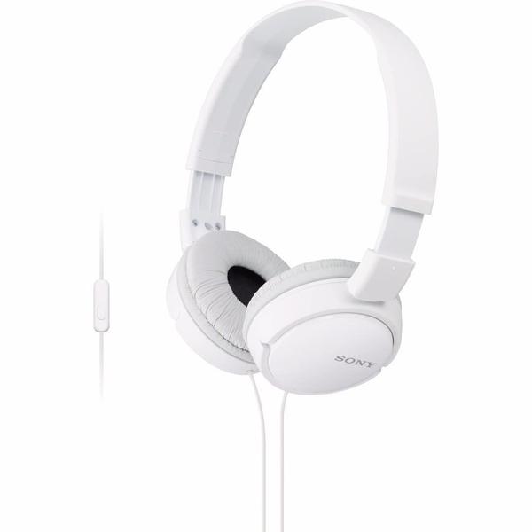 Imagem de Fones de ouvido Sony ZX Series MDR-ZX110AP com microfone - branco