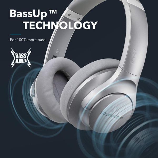 Fones de ouvido Soundcore Anker Life Q20 Hybrid Bluetooth Over Ear Imagem de Fones de ouvido Soundcore Anker Life Q20 Hybrid Bluetooth Over Ear