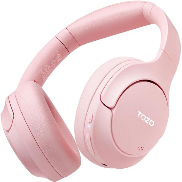 Imagem de Fones de ouvido TOZO HT2 Hybrid Active Noise Cancelling Rosa