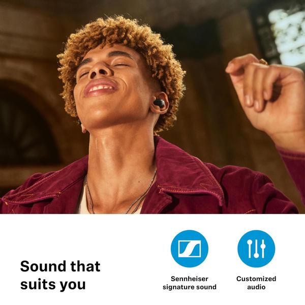 Imagem de Fones de ouvido True Wireless Sennheiser ACCENTUM com ANC híbrido branco