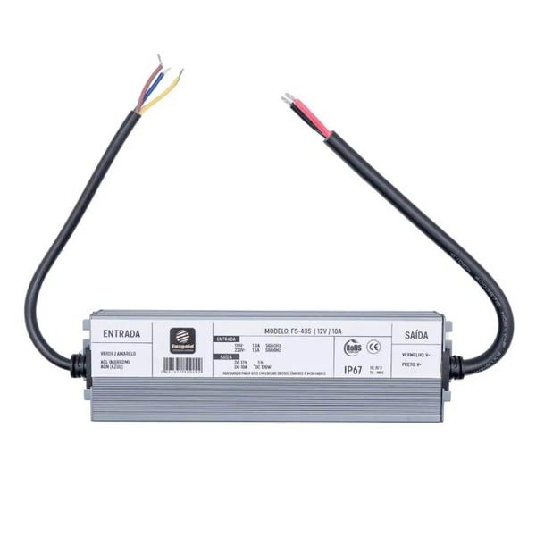 Imagem de Fonte 12v 10a Externa Blindada ip67 A Prova D'agua Cftv 120w