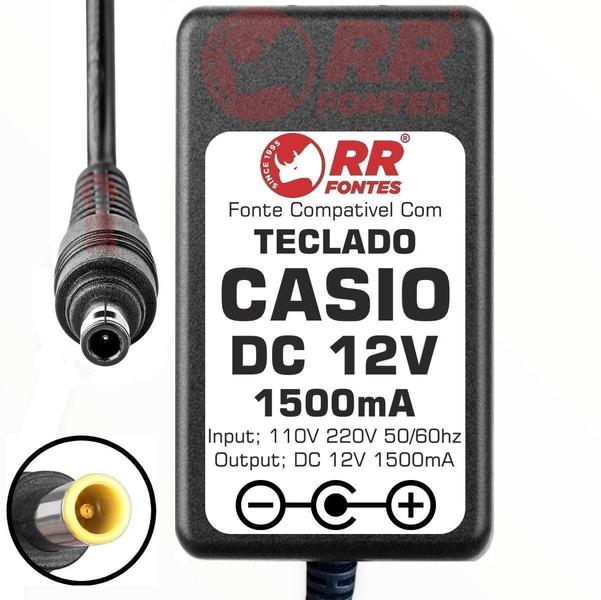 Imagem de Fonte 12V Para Teclado Casio Cdp-S100 Cdp-S150 Cdp-S350 1000