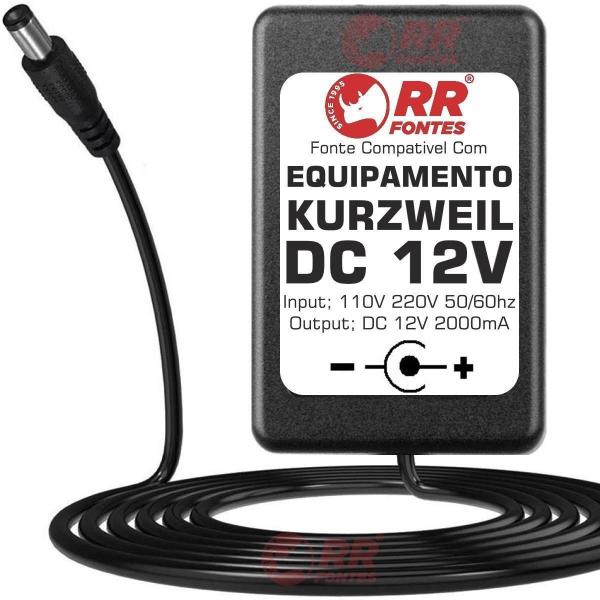 Fonte 12V Para Teclado Piano Kurzweil Kp100 Kp-100 Sp47 Sp76 - Rrfontes Comércios De Eletrônicos Imagem de Fonte 12V Para Teclado Piano Kurzweil Kp100 Kp-100 Sp47 Sp76
