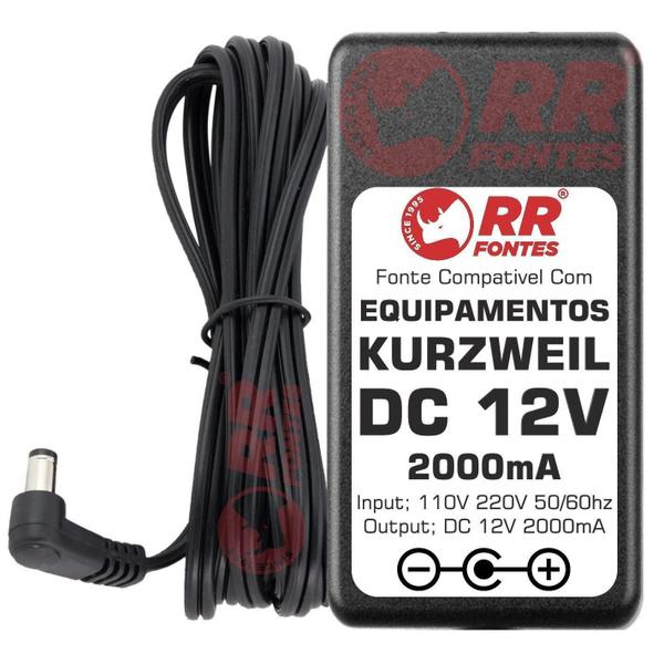 Fonte 12V Para Teclado Piano Kurzweil Kp100 Kp-100 Sp47 Sp76 - Rrfontes Comércios De Eletrônicos Imagem de Fonte 12V Para Teclado Piano Kurzweil Kp100 Kp-100 Sp47 Sp76