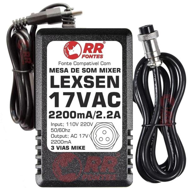 Imagem de Fonte 17Vac Para Mesa De Som Lexsen M2442-Fx Pro3242-Fx Pro