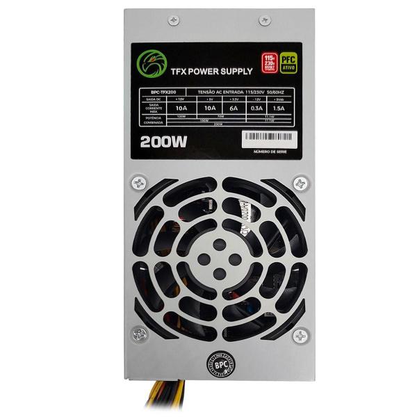 Imagem de Fonte 200W Tfx Slim Bril Pc, Bivolt Automático, Oem