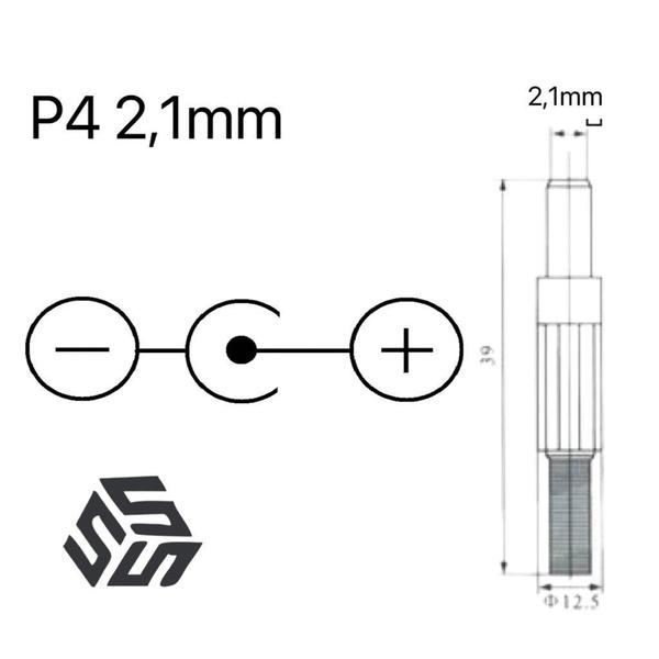 Imagem de Fonte 20v 1200ma Conector P4 2.1mm