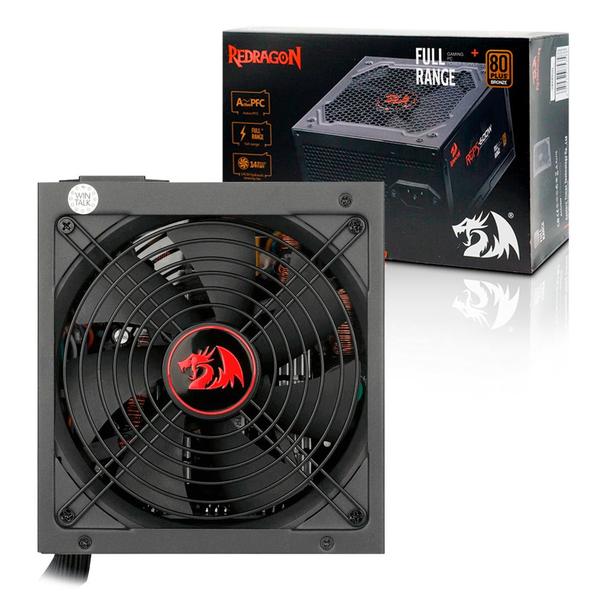 Imagem de Fonte 600w 80 Plus Bronze Thunder RGPS600W GC-PS002 Redragon