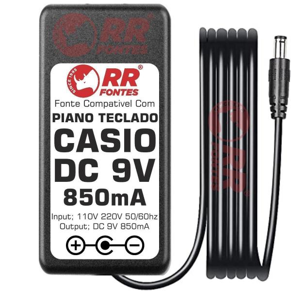 Imagem de Fonte 9V 850 Pra Teclado Piano Casio Ctk-501 Ctk-510 Ctk-511