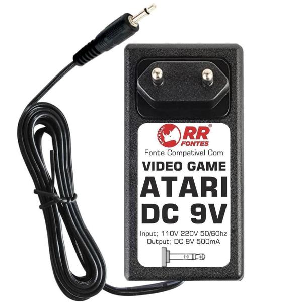 Imagem de Fonte 9V P2 Para Game Atari Polivox Antigo Retro 2600 Daktar