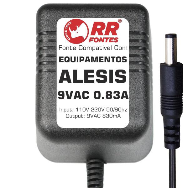 Imagem de Fonte AC 9Vac 0.83A Para Equipamentos Alesis iED04 M-EQ 230 Eq. MEQ230