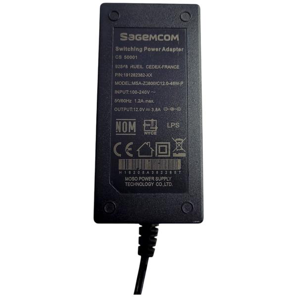 Imagem de Fonte Adaptador Ac Sagemcom Msa-z3800ic12.0-48w-p 12v 3.8a