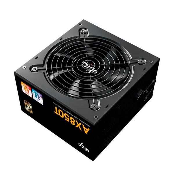 Imagem de Fonte Aigo AX850T, 850W, Full-Modular, 80 Plus Gold, Preto, AX850TBK