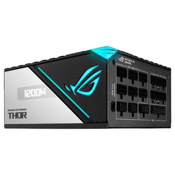 Imagem de Fonte ASUS ROG Thor 1200P2, 1200W, 80 Plus Platinum, Modular, PFC Ativo, Sem Cabo, Preto - 90YE00L0-B0BA00