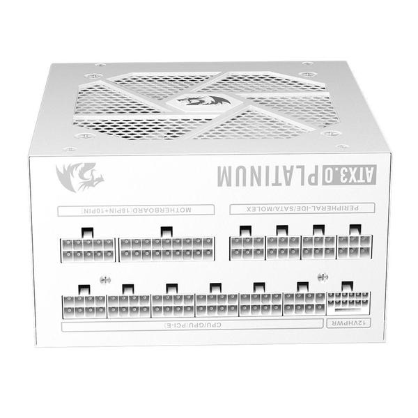 Fonte atx 1000w 80 plus platinum branco redragon gc-ps017w full modular Imagem de Fonte atx 1000w 80 plus platinum branco redragon gc-ps017w full modular