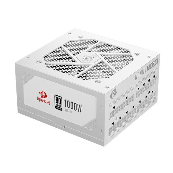 Imagem de Fonte atx 1000w 80 plus platinum branco redragon gc-ps017w full modular