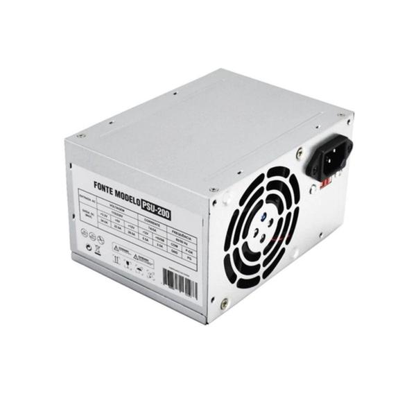 Imagem de Fonte ATX 200W Com Cabo PS-200 24P 2Sata Com Caixa - EVUS