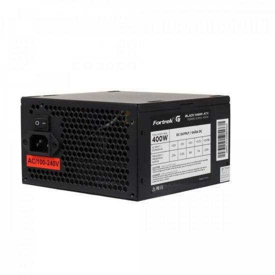 Fonte ATX 400W 80 PLUS White Fortrek BLACK HAWK Imagem de Fonte ATX 400W 80 PLUS White Fortrek BLACK HAWK