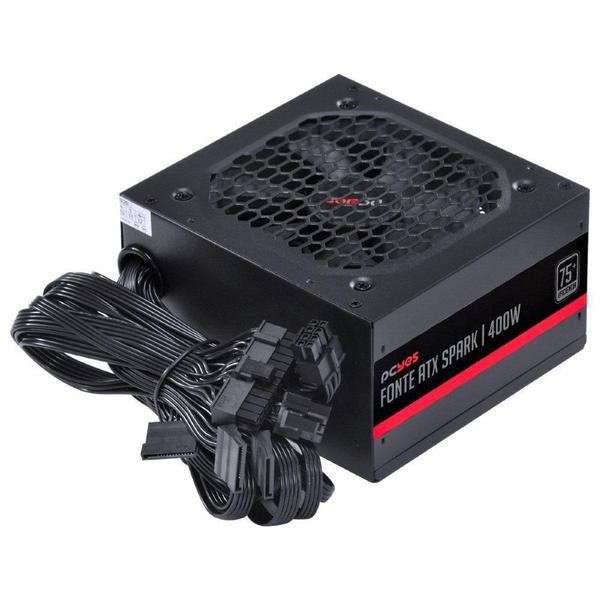 Imagem de Fonte Atx 400W Spark 75+ Pfc Ativo Cabos Flat Pxsp400Wpt