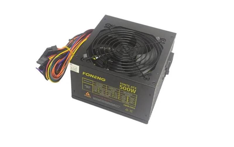 Imagem de Fonte ATX 500W Para PC Bivolt Manual com Cabo De Alimentação - HDW-0002 6G