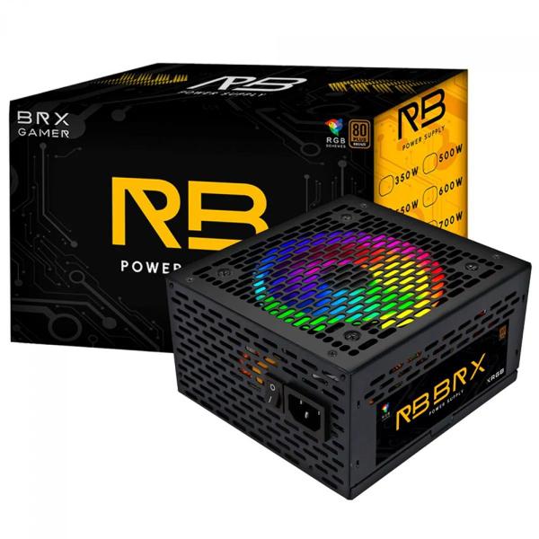 Imagem de Fonte atx 550w automatica rgb brx 80 plus