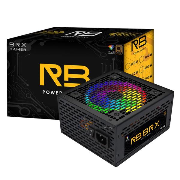 Imagem de Fonte ATX 550W AUTOMATICA RGB BRX 80 PLUS