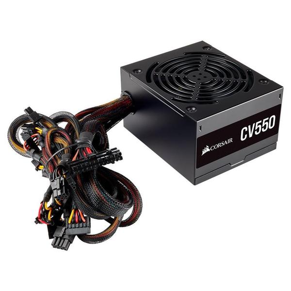 Imagem de Fonte Atx 550W Corsair CV550 80 Plus Bronze PFC Ativo Bivolt