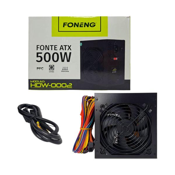 Imagem de Fonte ATX Foneng 500W Ultra Silenciosa