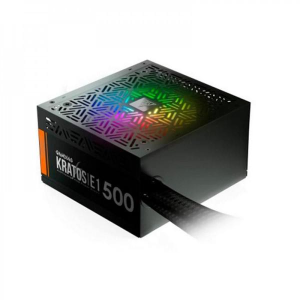 Imagem de Fonte ATX Gamdias  ATX 500W Kratos E1-500W-RGB Bivolt Preto