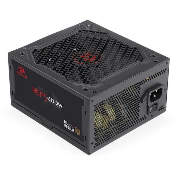 Imagem de Fonte Atx Gamer Redragon 600W Real 80 Plus Bronze Modular