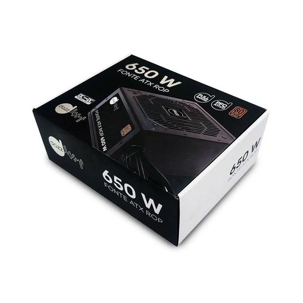 Fonte ATX ROP 650W Real 80Plus Bronze PFCAtivo Dazz 63000002 Imagem de Fonte ATX ROP 650W Real 80Plus Bronze PFCAtivo Dazz 63000002