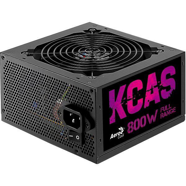 Imagem de Fonte ATX sem Cabo 800W KCAS Preto Aerocool