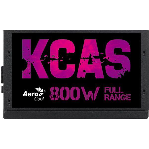 Imagem de Fonte ATX sem Cabo 800W KCAS Preto Aerocool