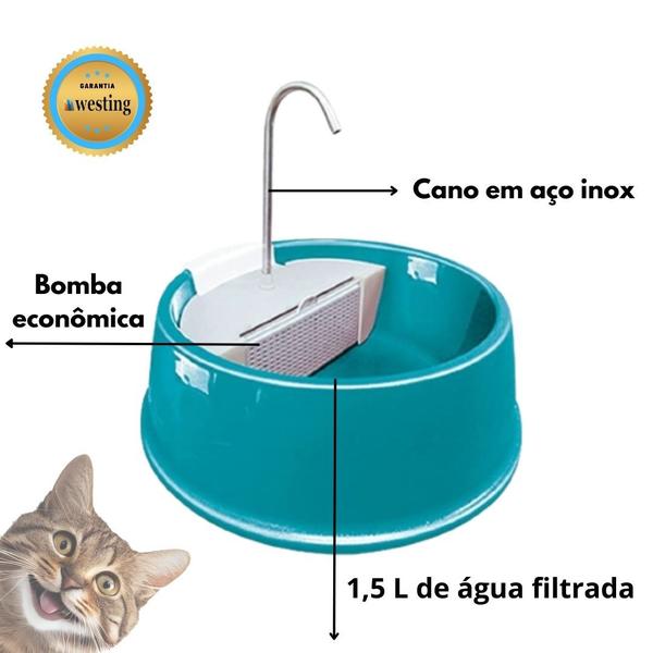 Imagem de Fonte bebedouro automática para cães e gatos joy bivolt  by bsmix