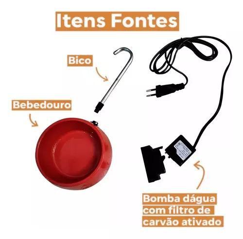 Imagem de Fonte Bebedouro Gatos Cães Automático Little Bivolt 1l