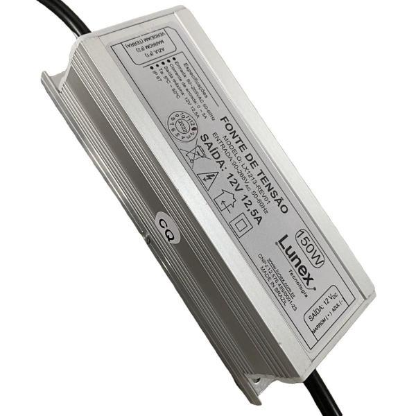 Imagem de Fonte Blindada 150W 12V 12,5A Bivolt Automática