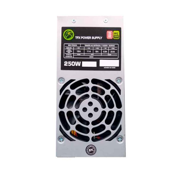 Fonte Brazil Pc Atx Tfx 250w Slim Bpc-tfx250-pfc 24 Pinos Automática - Brasil PC Imagem de Fonte Brazil Pc Atx Tfx 250w Slim Bpc-tfx250-pfc 24 Pinos Automática