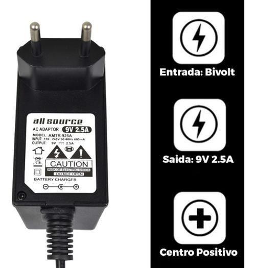 Imagem de Fonte Caixa Amplificada Lenoxx 9V 2,5A Ca-340C