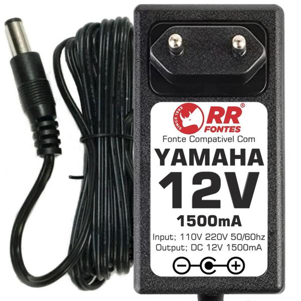 Imagem de Fonte carregador 12Vdc para teclado Yamaha PA-130 modelo PSR-E223