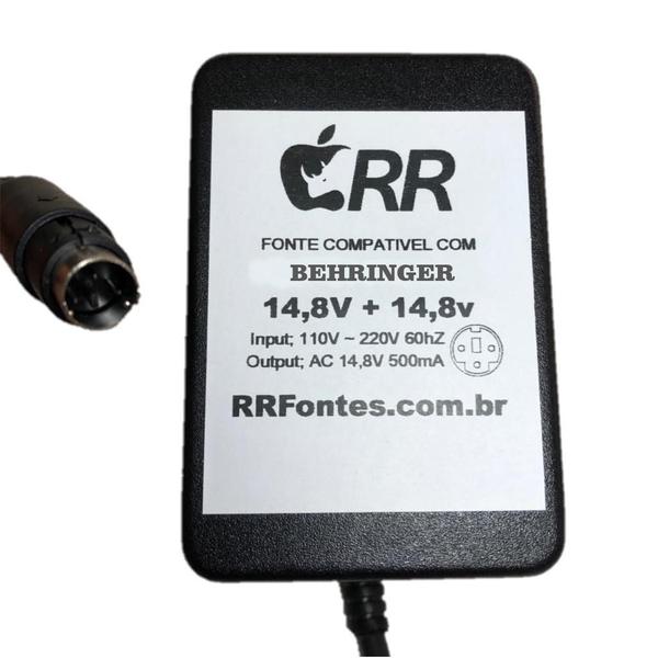 Imagem de Fonte carregador 14,8V para mesa de som MXUL-6 Behringer modelos Q802USB